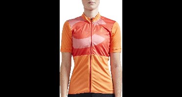 Craft Craft Core  Fietsshirt - Maat L  - Vrouwen - oranje/donker oranje/wit