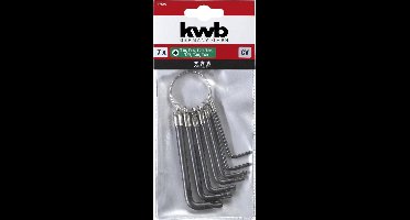 KWB - TORX 6-KANT - SLEUTELSET - 7 DLG