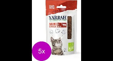 Yarrah Bio Kat Mini Snacks - Rund - Kattensnack - 5 x 50 g NL-BIO-01