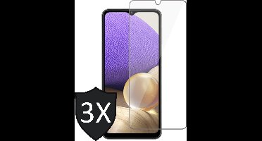 Screenprotector geschikt voor Samsung Galaxy A32 5G - 3x Glas Screen Protector