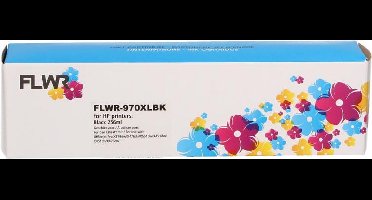 FLWR - Inktcartridge / 970XL / Zwart - Geschikt voor HP
