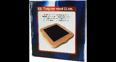 Tangram SolidWood blank,stenen zwart 22cm.