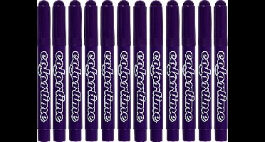 Colortime stift,  5 mm lijn, donkerpaars, 12 stuks