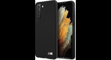 Zwart hoesje BMW - Backcover - Samsung Galaxy S21 Plus - Metal Logo