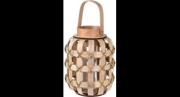 Lantaarn Hout 29X22Cm