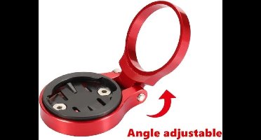 Qatrixx GPS Stem Mount - Fiets Houder - Garmin Edge Gps Houder - Rood