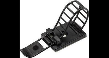 TRU COMPONENTS WCT-85 Bevestigingssokkel Zelfklevend, Schroefbaar 1206772 Bundel-Ø (bereik) 22 mm (max) Met bevestiging