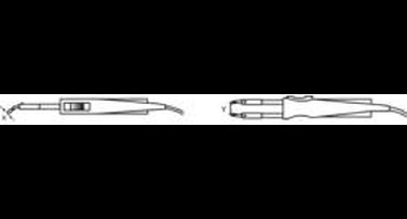 Weller WTA4 Soldeerpunt Beitelvorm 45a gebogen Grootte solde