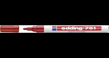 Edding - 751 Lakmarker - Rood - 1 stuk
