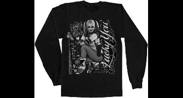 DC Comics Suicide Squad Longsleeve shirt -M- Harley Quinn - Lucky You Zwart