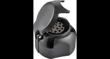 ProPlus Stekkerdoos - 13-polig - PVC - Jaeger type - zwart