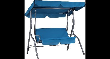 Casaria Hollywood Schommel – 2 Zits Weerbestendig 200kg – Blauw