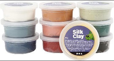 Silk Clay®, pastelkleuren, 10x40gr/ 1 doos