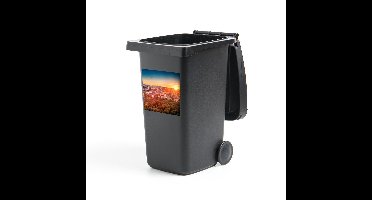 Container sticker Wenen (vierkant) - Zonsondergang in Wenen Klikosticker - 40x40 cm - kliko sticker - weerbestendige containersticker