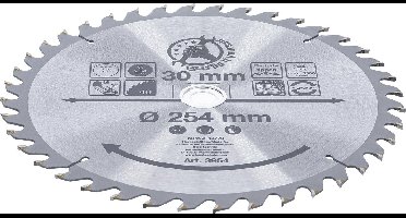 BGS HM cirkelzaagblad - Ø 254 x 30 x 3,2 mm - 40 tanden