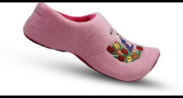 Klompsloffen roze boer/boerin - Maatkeuze: 25-30