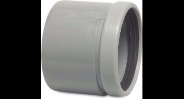 Verloopring excentrisch PVC-U 125 mm x 160 mm SN4 manchet x spie grijs KOMO/BENOR