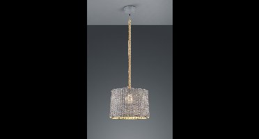 Hanglamp Trio Leuchten Rotin - Grijs