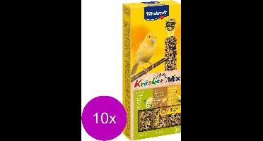 Vitakraft Kanarie Kracker 3 stuks - Vogelsnack - 10 x Sinaasappel&Sesam&Kiwi