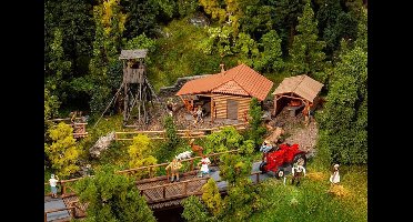 Faller - Hunter hut with raised hide - FA130637 - modelbouwsets, hobbybouwspeelgoed voor kinderen, modelverf en accessoires