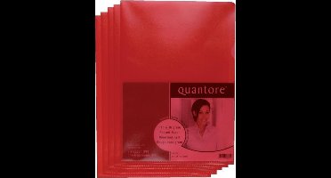 Insteekmap L-model Quantore * A4 L-map * Rood * PP * 0.12mm dik * 100 stuks
