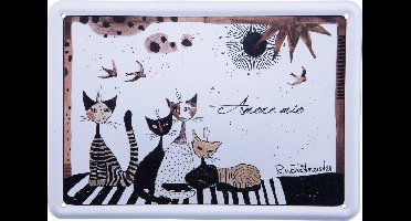 Goebel - Rosina Wachtmeister | Metalen Wenskaart Amore mio | Ansichtkaart - 14cm