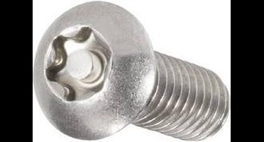 TOOLCRAFT 888791 Lenskopschroeven M6 25 mm Torx met pin RVS A2 10 stuk(s)