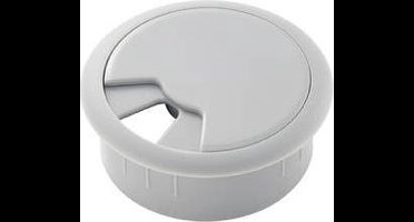 TRU COMPONENTS WP50BK Kabeldoorvoering Voor werkblad Montagegat: 50 mm ABS Grijs 1 stuk(s)