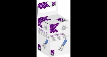 TRU COMPONENTS T1904C107 Assortiment hulzen voor platte stekkers Insteekbreedte: 4.80 mm Insteekdikte: 0.80 mm 180 ° De
