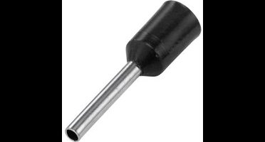 TRU COMPONENTS 1091287 Adereindhulzen 1.50 mm² Deels geïsoleerd Zwart 100 stuk(s)
