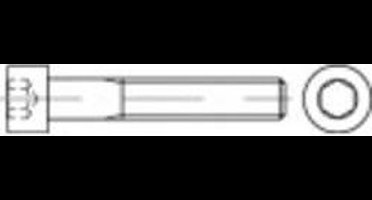 TOOLCRAFT 116682 Cilinderschroeven M4 12 mm Binnenzeskant (inbus) DIN 912 Staal Galvanisch verzinkt 100 stuk(s)