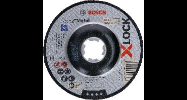 Bosch X-LOCK doorslijpschijf 125x2,5mm Exp. for Metal gebogen