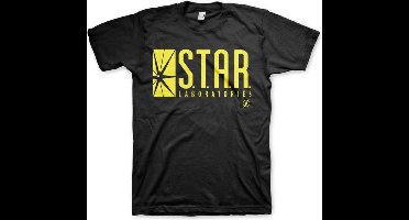 DC Comics The Flash Heren Tshirt -2XL- Star Laboratories Zwart