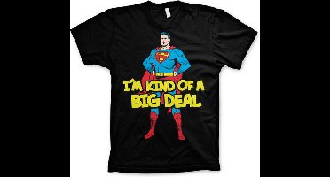 DC Comics Superman Heren Tshirt -XL- I'm Kind Of A Big Deal Zwart