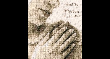 Vervaco - Telpakket kit - Huwelijk - Sepia - Bruidspaar handen - PN-0002294 - Borduren - Borduurpakket - Borduurpakket Huwelijk - Borduurpakket volwassenen