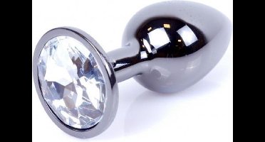 Power Escorts - Plug - Dark Silver - Anal - Clear