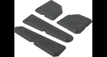 wolfcraft - Kitspatel set - 4 stuks - Kitstrijker - 4330000