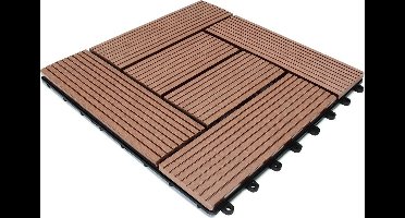 WPC Vlondertegels - Mozaïk Insteeksysteem 30x30cm - Terrakotta