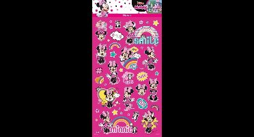 Funny Products Stickers Minnie Mouse 20 X 10 Cm Roze 40 Stuks