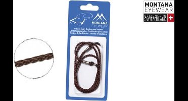 Montana brillenkoord BC3 bruin gevlochten - one size fits all