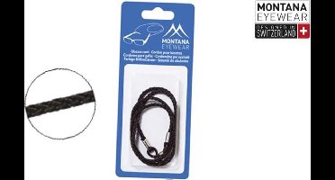 Montana brillenkoord BC2 zwart gevlochten - one size fits all