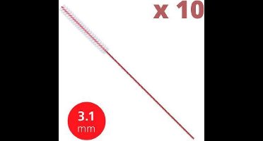 Lactona Interdentaal Ragers - X-Small 3,1mm - Rood - 2 gripzak x 5 stuks - Voordeelpakket