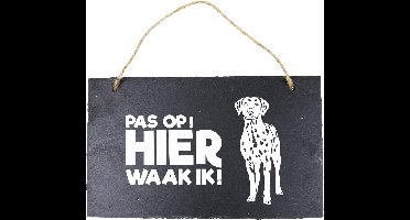 Paper Dreams Waakbord Dalmatiër 15 X 25 Cm Leisteen Zwart