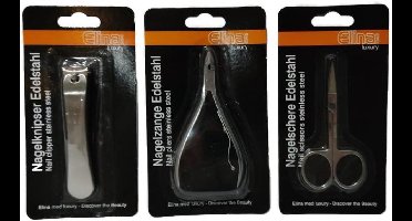 Nagelverzorgingsset - Manicureset - Nagelschaar + Nageltang + Nagelknipper