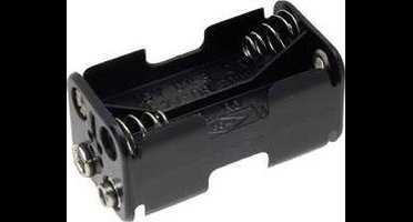 TRU COMPONENTS BH-343-2B Batterijhouder 4 AA (penlite) Drukknopaansluiting