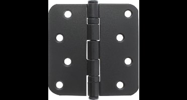 Starx - deurscharnier -kogellager - 89 x 89 - ronde hoek - zwart - set van 2 stuks