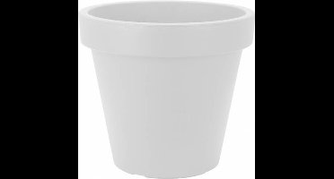 Bloempot rond 35cm Wit