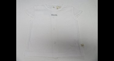 noukie's , meisje , t-shirt kapmouwtje, wit  6maand  68