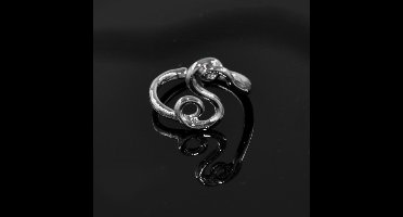 Gading® Dames Ring met letter "S"- vrouwen zilverkleurig letter Ringen- Vriendschapsring - Relatie Ringen