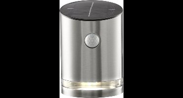 RTM Lighting Solar Wandlamp -Zilver -Warm Wit -15CM -Beweginsmelder